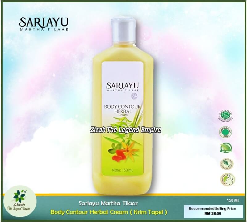 Sariayu Body Contour Herbal Cream ( Krim Tapel ) 150ml