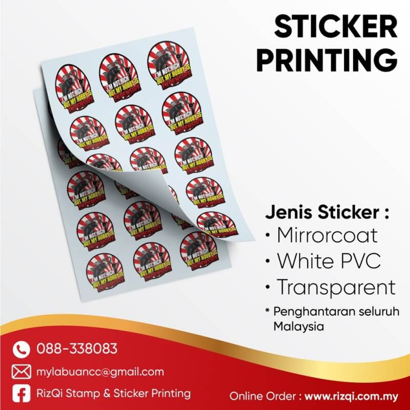 Sticker Label | Sticker Produk | Sticker Kueh Raya | Sticker Kueh Balang | Sticker Doorgift 3cm 4cm 5cm