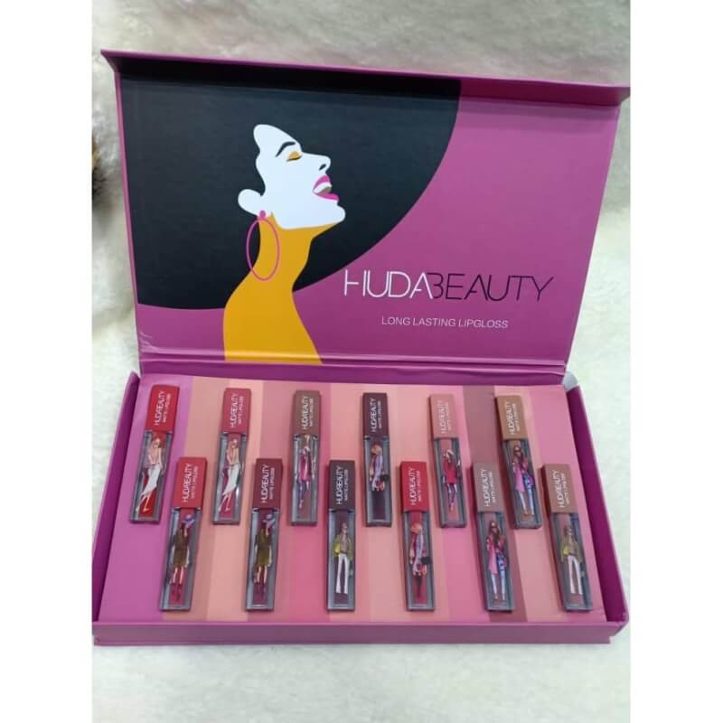 Hudā Beāuty Long lasting lip gloss 12 in 1