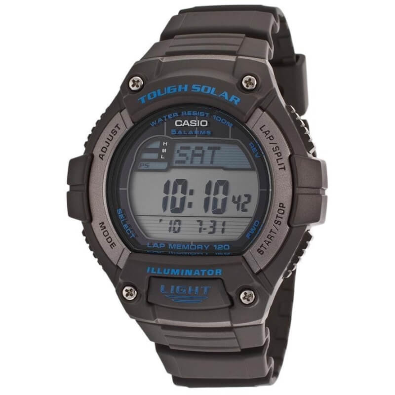 Casio Men's Sport WS220-8AV Grey Rubber Quartz Watch with Black Dial