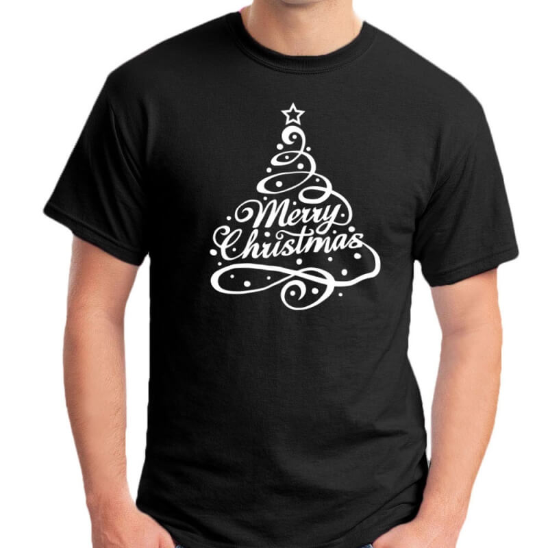 Tii-Rex Merry Christmas Tree Unisex Round Neck T Shirt