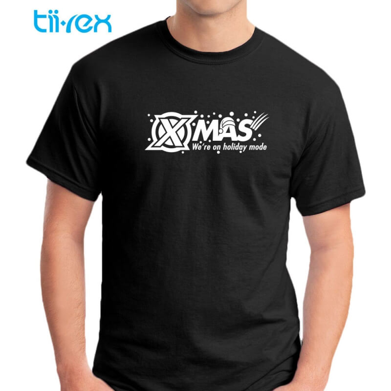 Tii-Rex Merry Christmas X Heroes Mutants School Cotton Unisex Round Neck T Shirt
