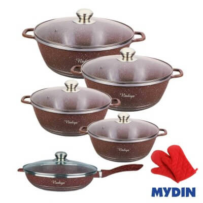 Nadiya Non-Stick Cookware Set (12pcs) NCS20000-001