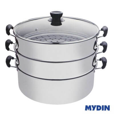 MyHome Stainless Steel Steamer Pot (3 Tier x 32cm) RC004
