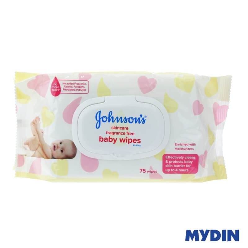 Johnson’s Baby Skincare Wipes - Ultra Sensitive Fragrance [Free 75s]