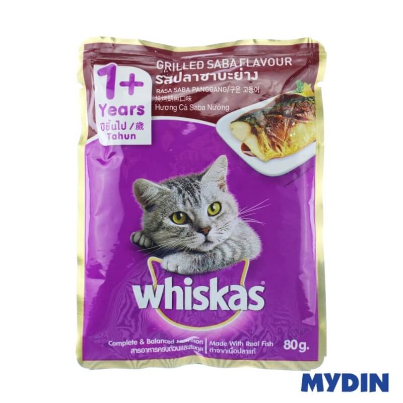 WHISKAS Grilled Saba Flavour (80g)