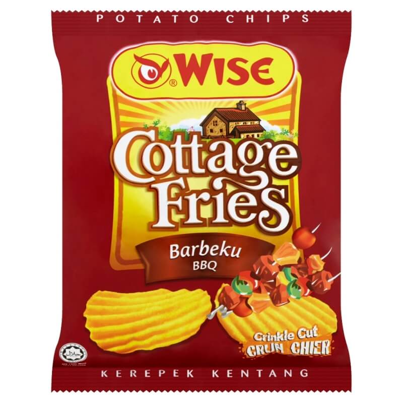 Wise Cottage Fries BBQ Flavour Potato Chips (60g)