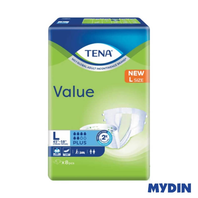 Tena Value Adult Diaper L8