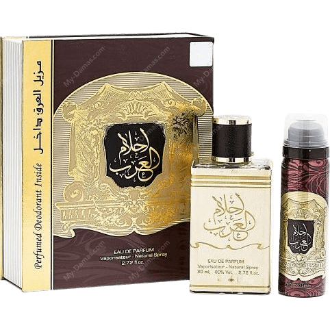 Ard Al Zaafaran Perfumes, Ahlam al Arab perfume (Oud) 80ML + Deodorant For Men and Women