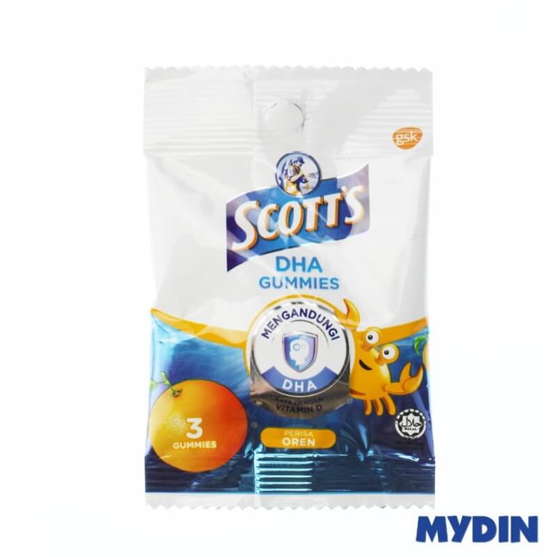 Scotts DHA Gummies Sachet Orange (3S)