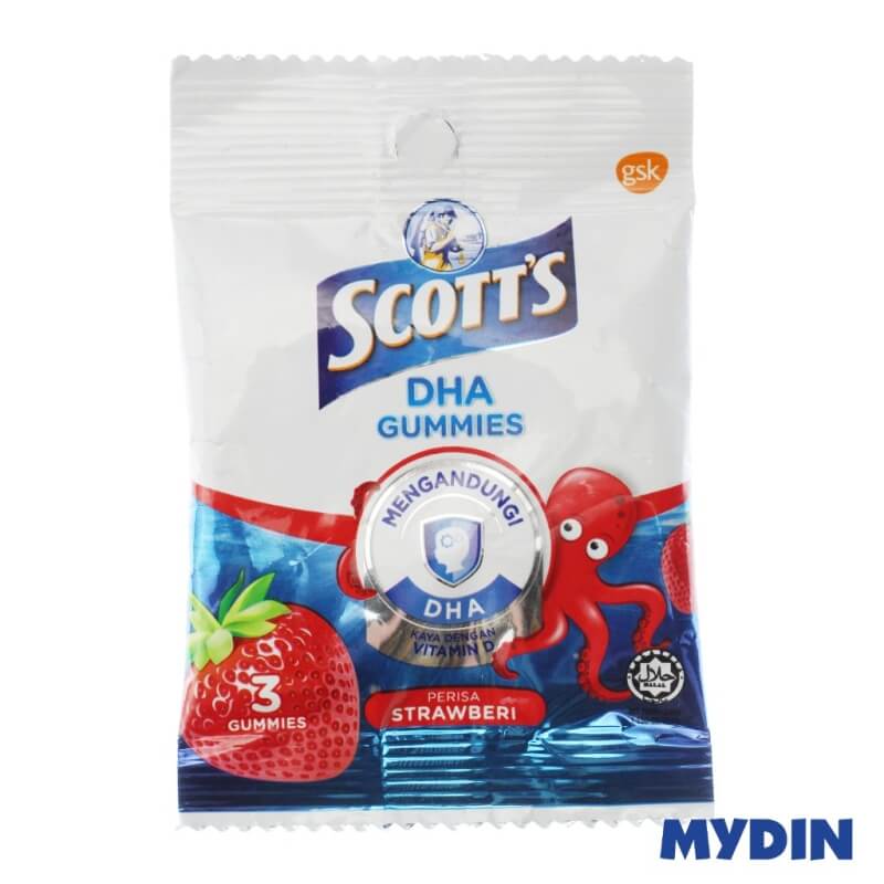 Scotts DHA Gummies Sachet Strawberry (3S)