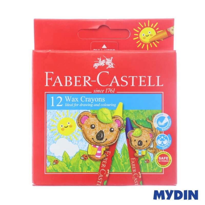 Faber-Castell Wax Crayons 122425 (12\'s)