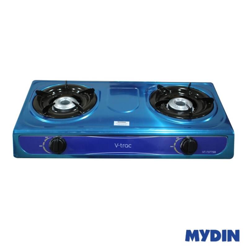 V-Trac Stainless Steel Gas Stove Double Burner VT-7377SB
