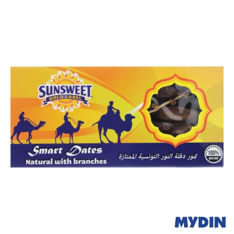 Sunsweet Gold Label Smart Dates Natural with Branches / Buah Kurma (400g)