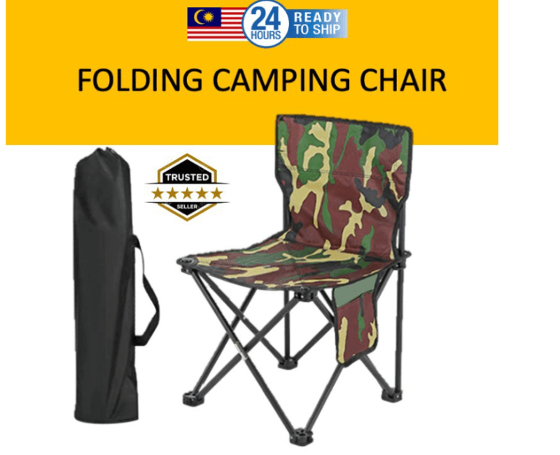 Kerusi Camping Boleh Lipat Mudah Alih Ringan Memancing Light weight Fishing Camping Folding Chair Portable Khemah Berkelah Picnic Outdoor mid size