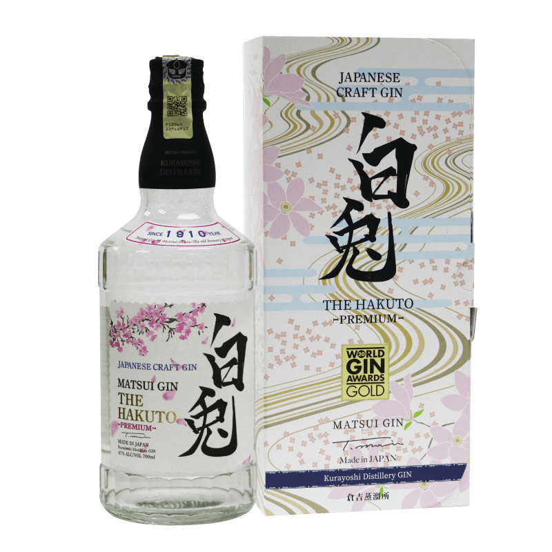 Japanese Craft Gin·Matsui Premium Gin「The Hakuto」700ml 47%