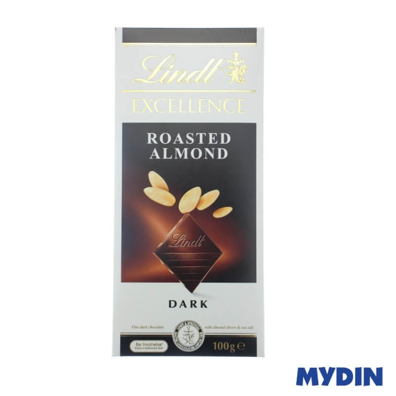 Lindt Excellence Roasted Almond Dark Chocolate Bar (100g)