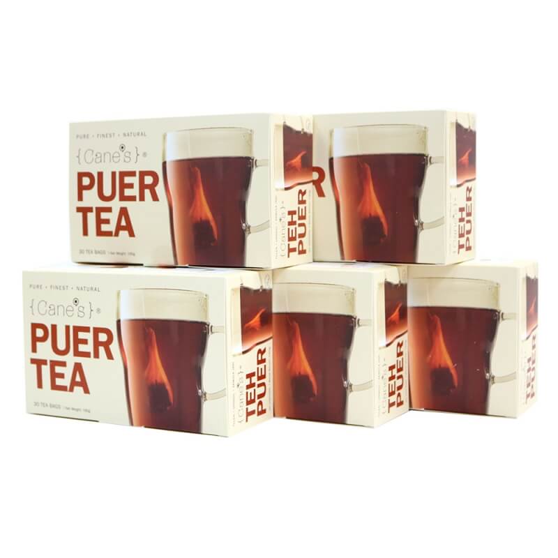 Cane's Puer Tea E-Offer Value Pack (30 Teabags/ 5 Boxes)