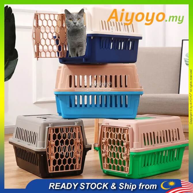 Pet Carrier Cage Dog Carrier Cat Carrier Box Flight Case Travel Cage Bekas Sangkar Kucing Cat
