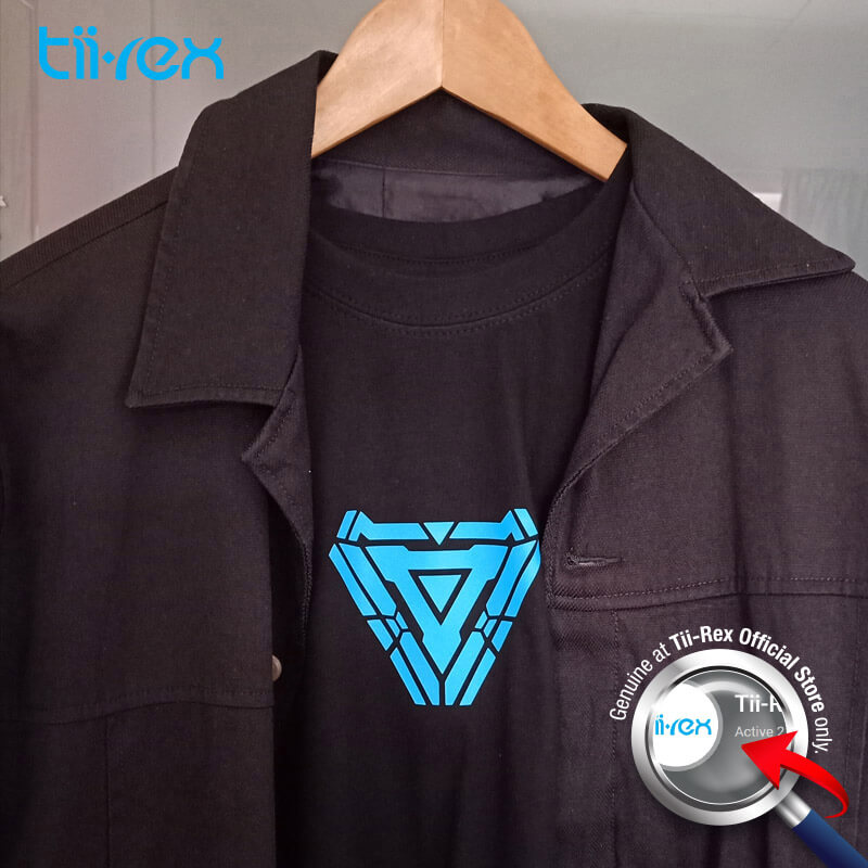 [Hot Item] Ready Stock Infinity Arc Reactor Ironman Heart Stark Avenger Glow In The Dark Long Sleeve T Shirt