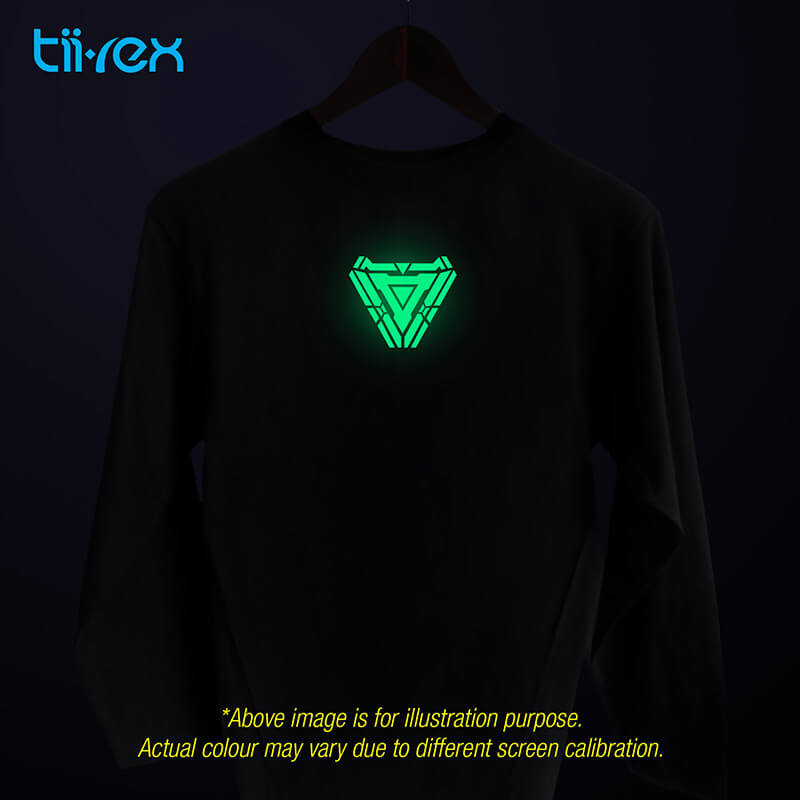 arc reactor t shirt glow in the dark