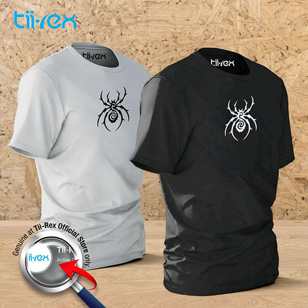 Tii-Rex Spider Art Tattoo Style Black & White Streetwear Trending Premium Graphic T-Shirt