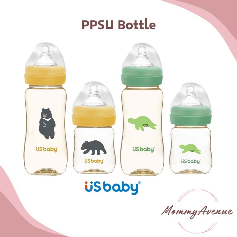 US Baby PPSU Wide Neck Milk Feeding Bottle (160ml/330ml)
