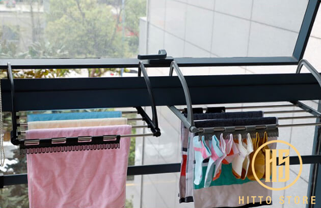 Hitto Basic Balcony Cloth Dryer Stainless Steel