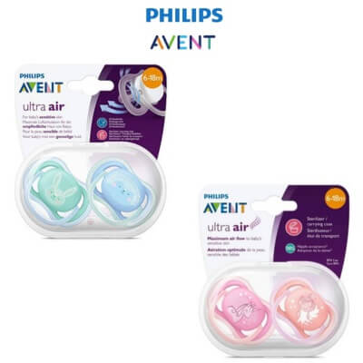 Philips Avent Ultra Air Soother (0-6 Month) Twin Pack - 2pcs