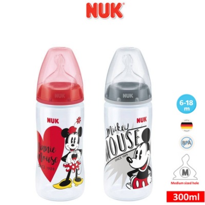 NUK First Choice+ Disney Mickey Minnie Mouse Bottle 300ml