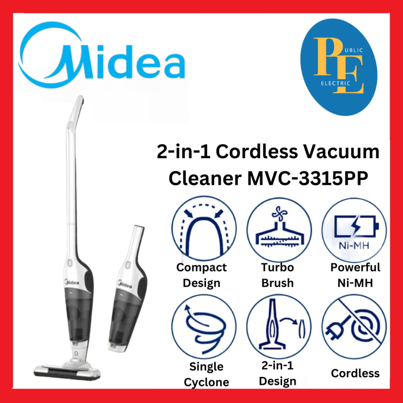 MIDEA 14.4V Cordless 2-In-1 Vacuum Cleaner - MVC3315PP / MVC-3315PP