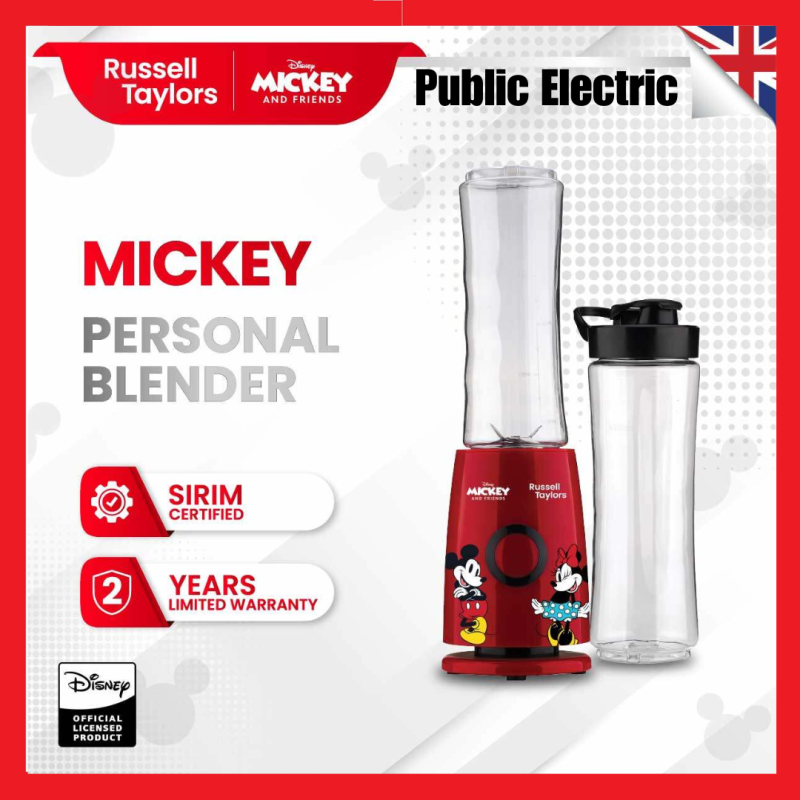 Russell Taylors x Disney Mickey And Friends Compact Personal Blender (600ML Bottle) D4