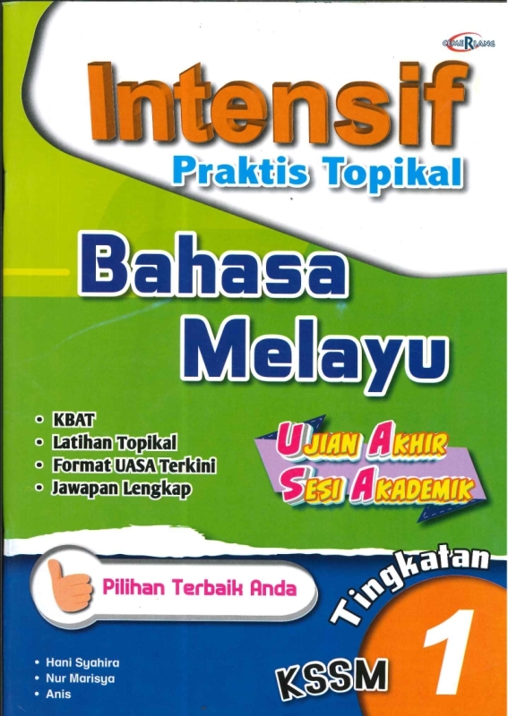 INTENSIF PRAKTIS TOPIKAL BAHASA MELAYU UASA:UJIAN AKHIR SESI AKADEMIK ...