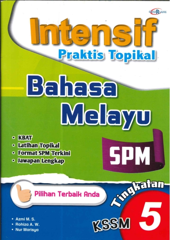 INTENSIF PRAKTIS TOPIKAL BAHASA MELAYU TINGKATAN 5 KSSM SPM 2024