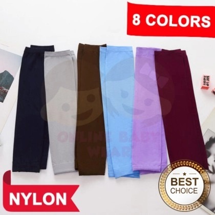 Unisex NYLON Long Handsock Muslimah / Cuff Handsock (8 Colors) Sarung lengan muslimah umrah haji harian stokin tangan