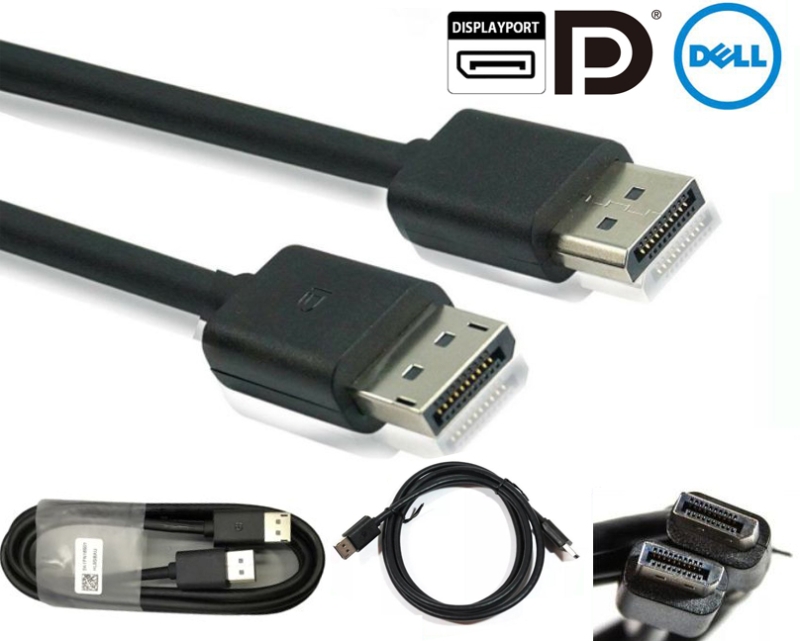 Original Dell Displayport 4K High Quality Display Port (M) DP to DP Cable 5K1FN12501 6FT 1.8M Male t