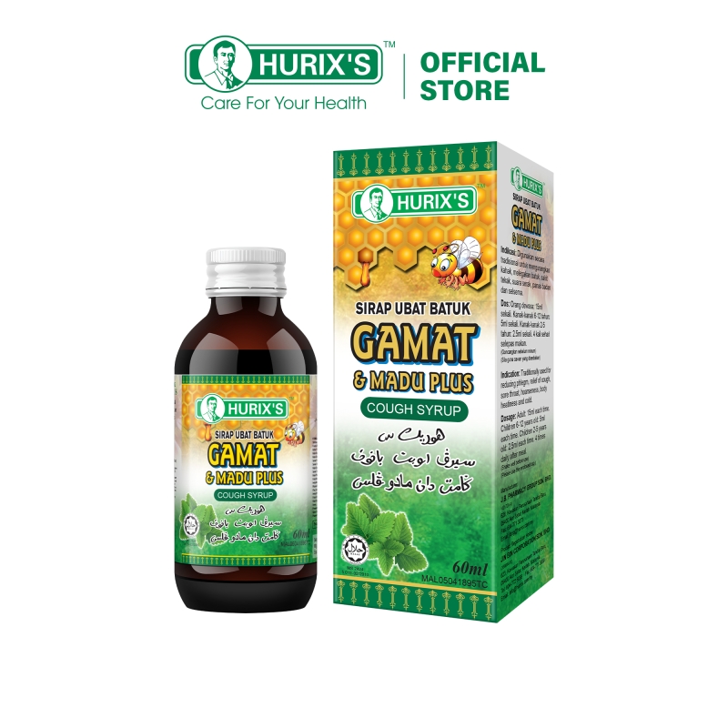 Hurix's Sirap Ubat Batuk Gamat & Madu Plus (60ml)