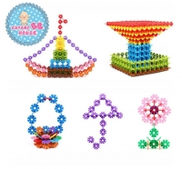 Kid Baby Educational Toys Multicolor Snowfake Creative Puzzle Diy
