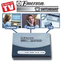 Emerson ESW718 Switchboard Phone Line Fax Fax Phone Modem Wall Jack Receive Calls/Faxes While Online