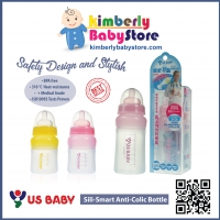 US Baby Sili-Smart Wide Neck Anti Colic Bottle L230ml