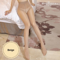 Fashion Pantyhose With High Waist Glossy Oil Shiny Detail 8D