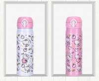 Cartoon Insulate Stainless Steel Vacuum Thermos Flask With Flip Lock