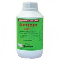 Septidin 10%, Rst 12, Povidone Iodine Solution, 500ml/bottle