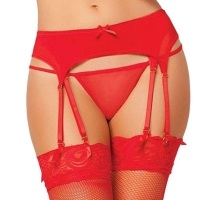 Sexy 8-Adjustable Strap Garter Belts With G-String