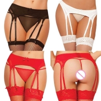 Sexy 8-Adjustable Strap Garter Belts With G-String