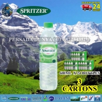 PACKAGE OF 3 CARTONS : SPRITZER MINERAL WATER 600ML X 24 BOTTLES