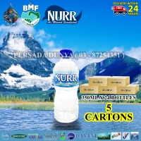 PACKAGE OF 5 CARTONS : NURR MINERAL WATER 350ML x 24 BOTTLES