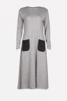 Fashion Classic Long Modern Jubah Dress With Pockets