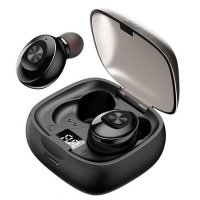 Fashion Smart Learning Version 5.0 True Wireless Bluetooth Binaural Callable Sports Earphone-Black