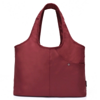 (I.Dear)[I.Dear] casual men and women large capacity Oxford cloth twill washable wild shopping shoulder bag (BG76 red)